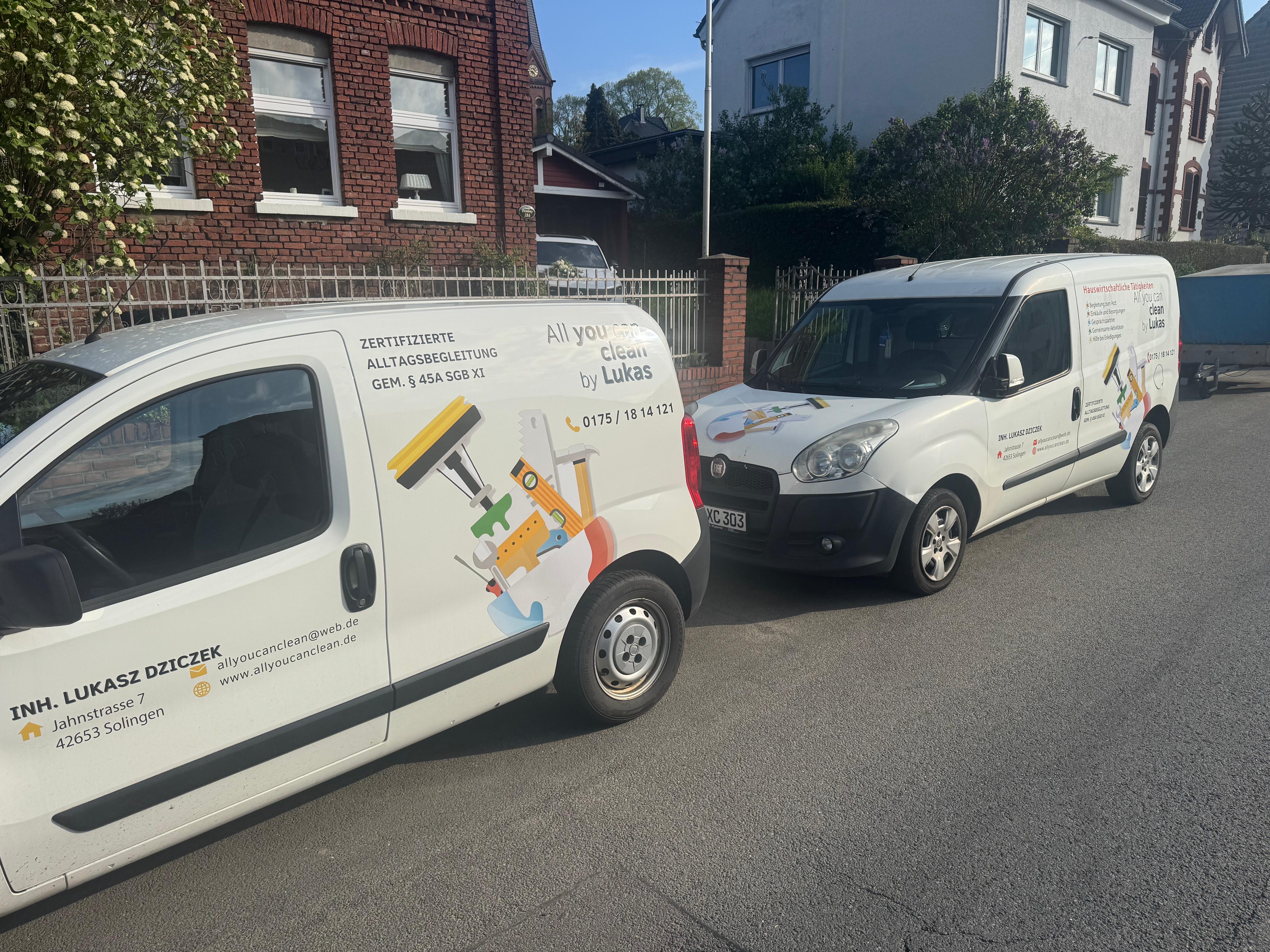 Firmenfahrzeuge von All you can Clean